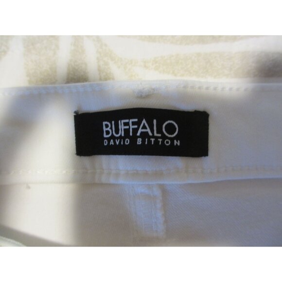 BUFFALO BY DAVID BRITTON AUBREY WHITE MID RISE STRETCH SUPER SOFT ANKLE JEANS 12 - Picture 6 of 8